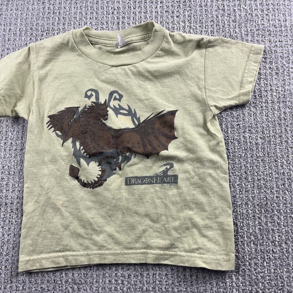 Vintage Dragonheart Movie Promo Tee 1996 Dragon Fantasy Tultex Youth 4/5 XS